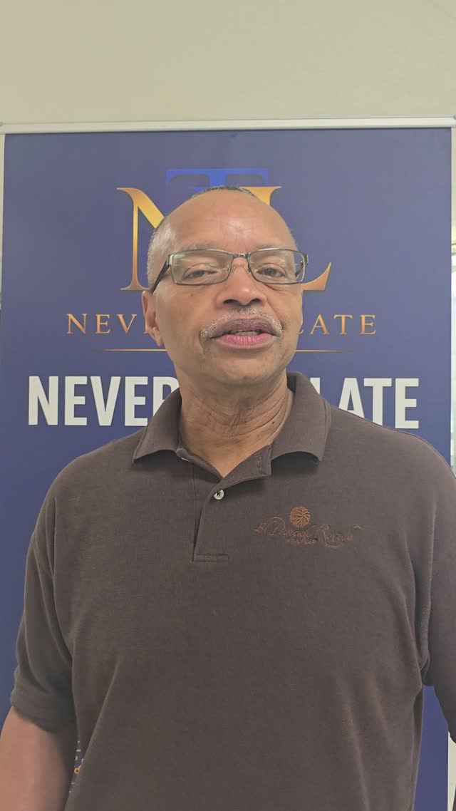James Mack sharing their Never Too Late workshop experience
