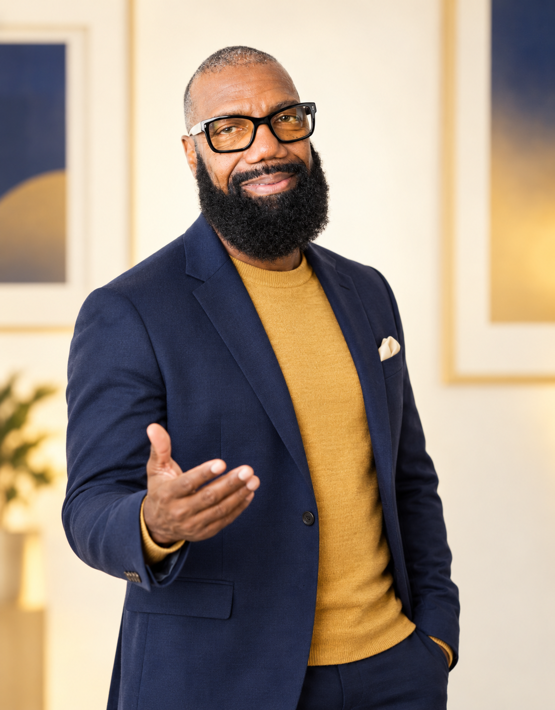 Roy McCloud smiling and welcoming participants to Fun With AI: Image Night.